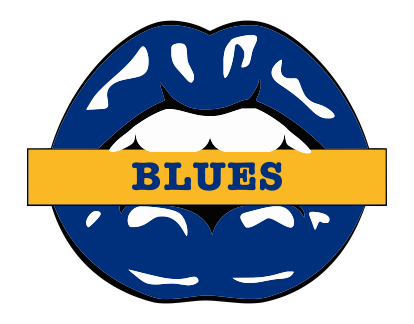 St. Louis Blues Lips Logo iron on paper